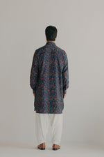 Load image into Gallery viewer, Indigo Flux Kurta
